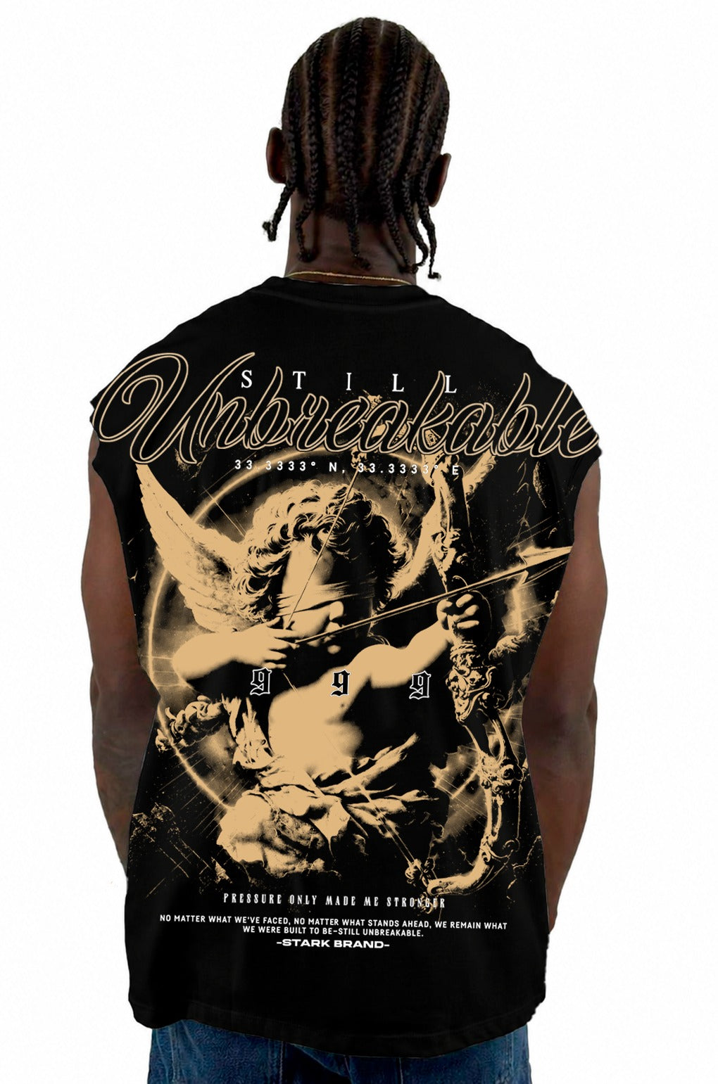 Camisilla Negra Still Unbreakable Alto Gramaje