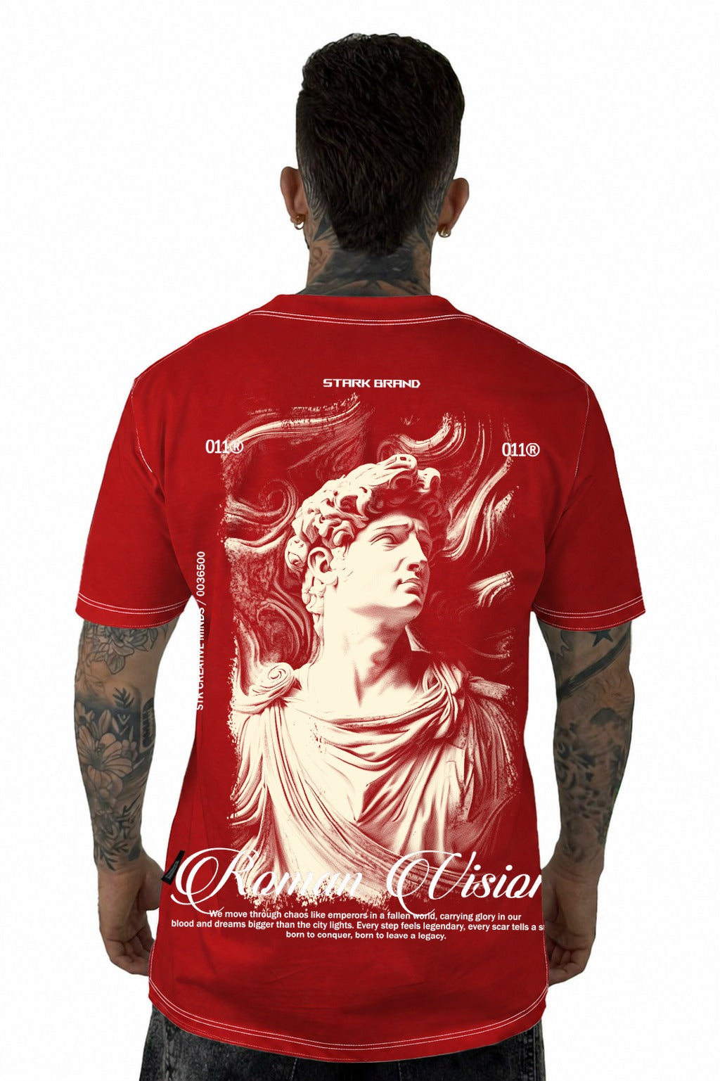 Camiseta Roja Roman Vision Alto Gramaje