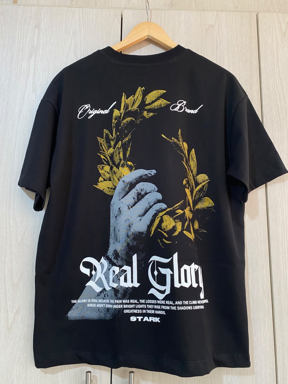 Oversize Negra Real Glory Alto Gramaje