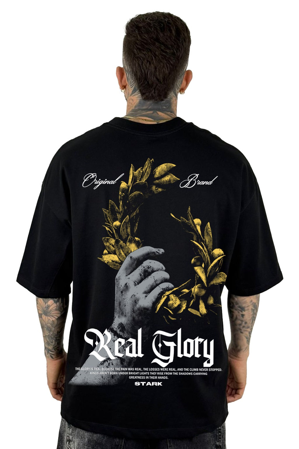 Oversize Negra Real Glory Alto Gramaje