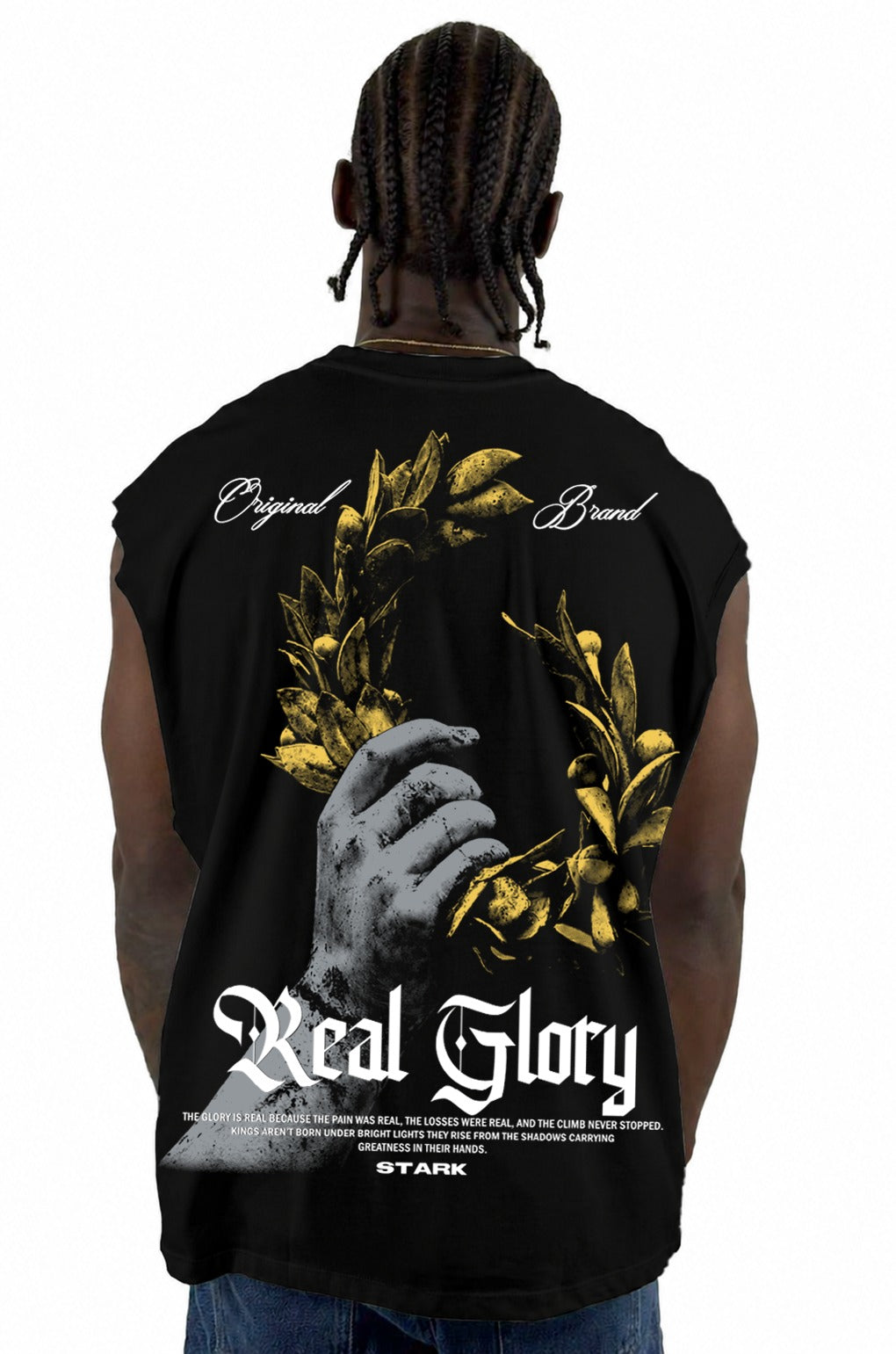 Camisilla Negra Real Glory Alto Gramaje