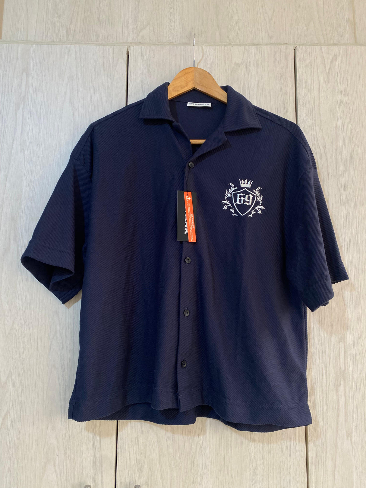 Camisa Azul Boxy Fit 69