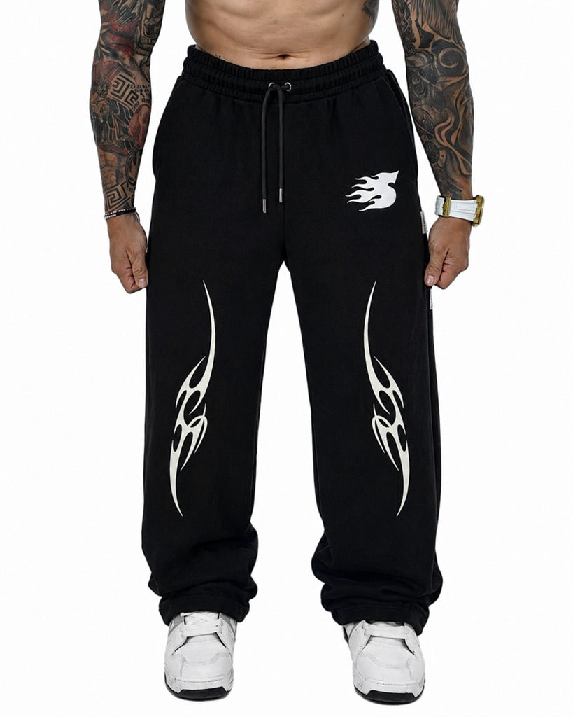 Sudadera Negra S Diseño Tribal