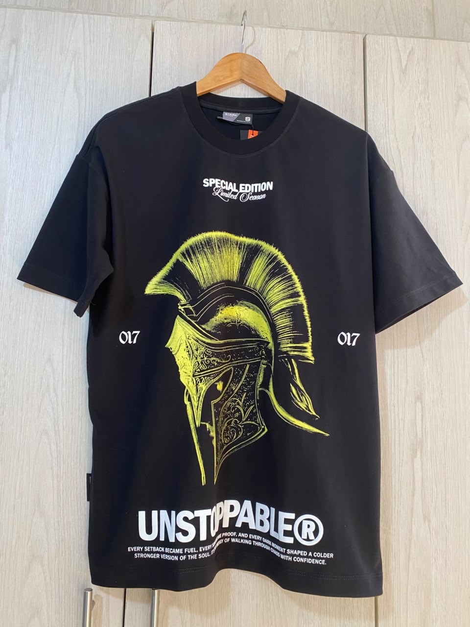 Oversize Negra Unstoppable Gladiador Alto Gramaje