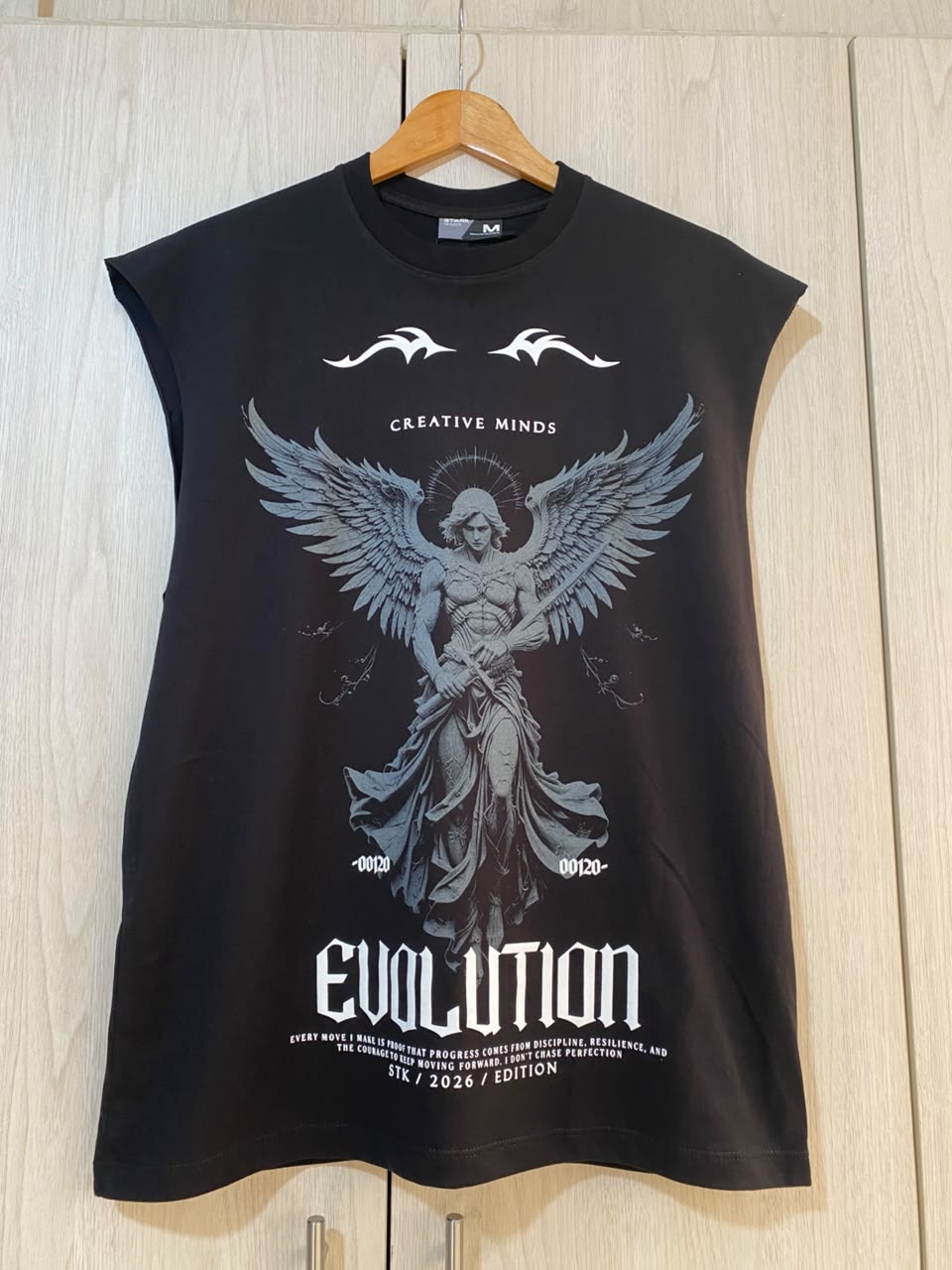 Camisilla Negra Evolution Alto Gramaje