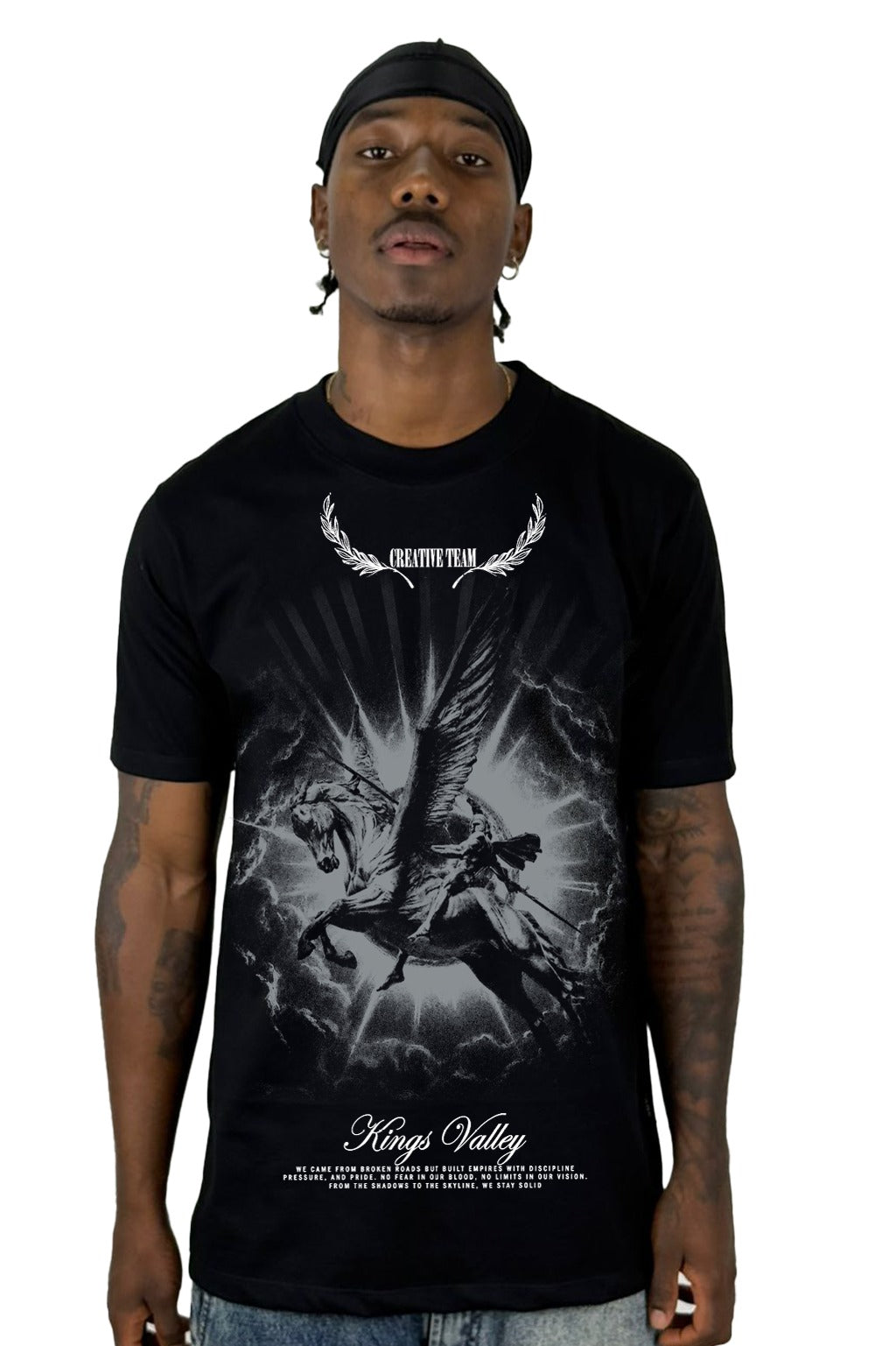 Camiseta Negra Kings Valley Alto Gramaje