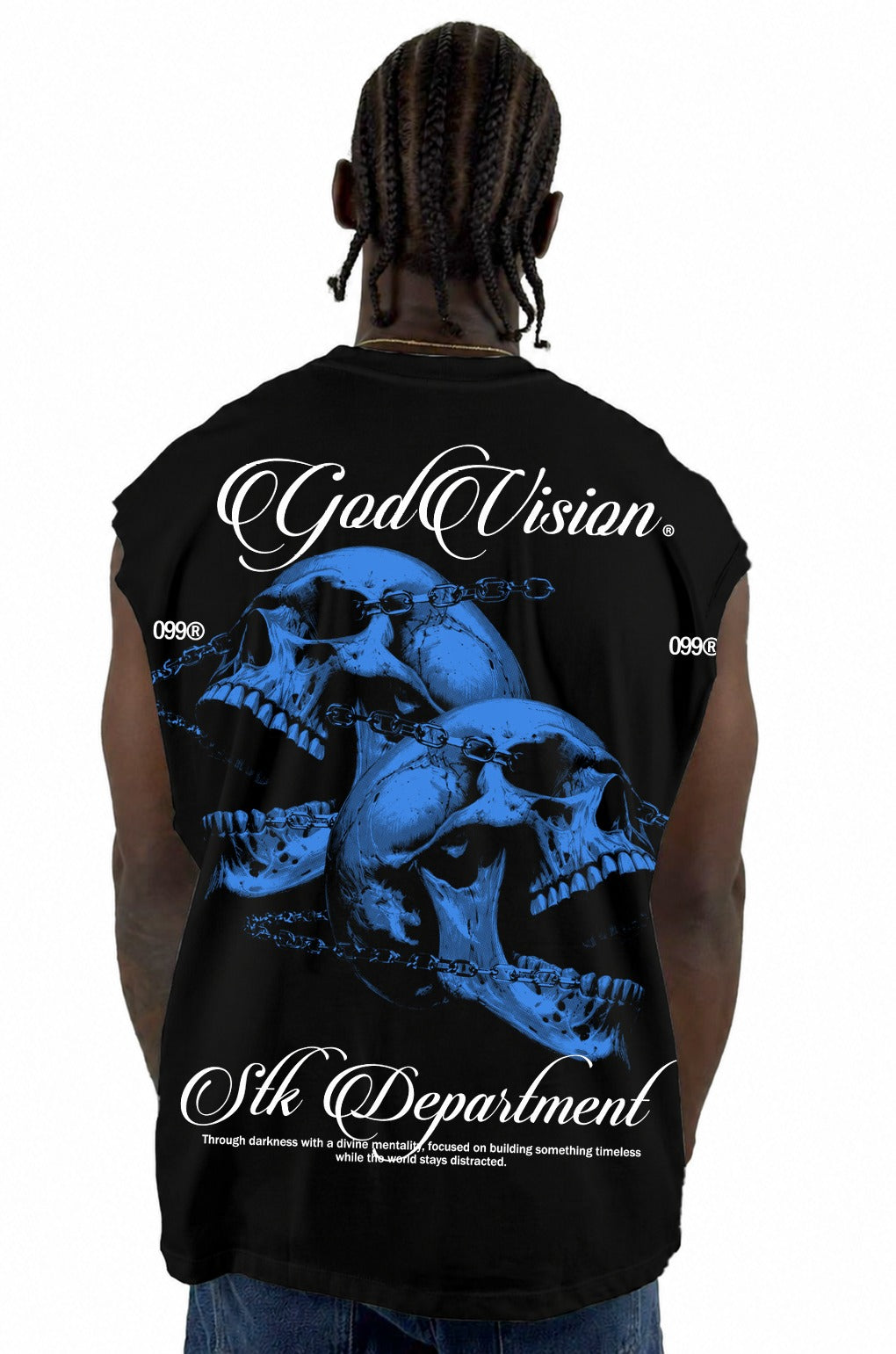 Camisilla Negra Godvision Alto Gramaje
