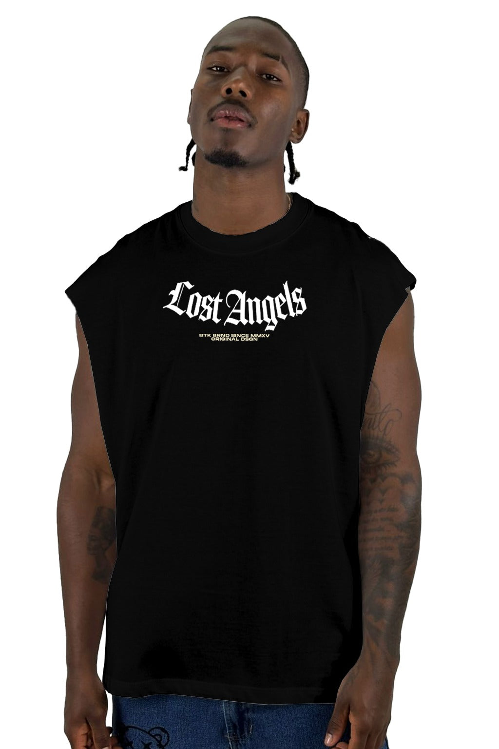 Camisilla Negra Lost Angels Alto Gramaje