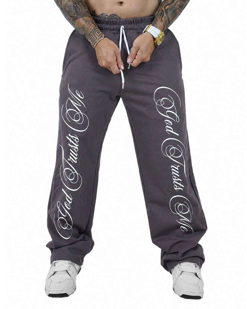 Sudadera Gris God Trust Me