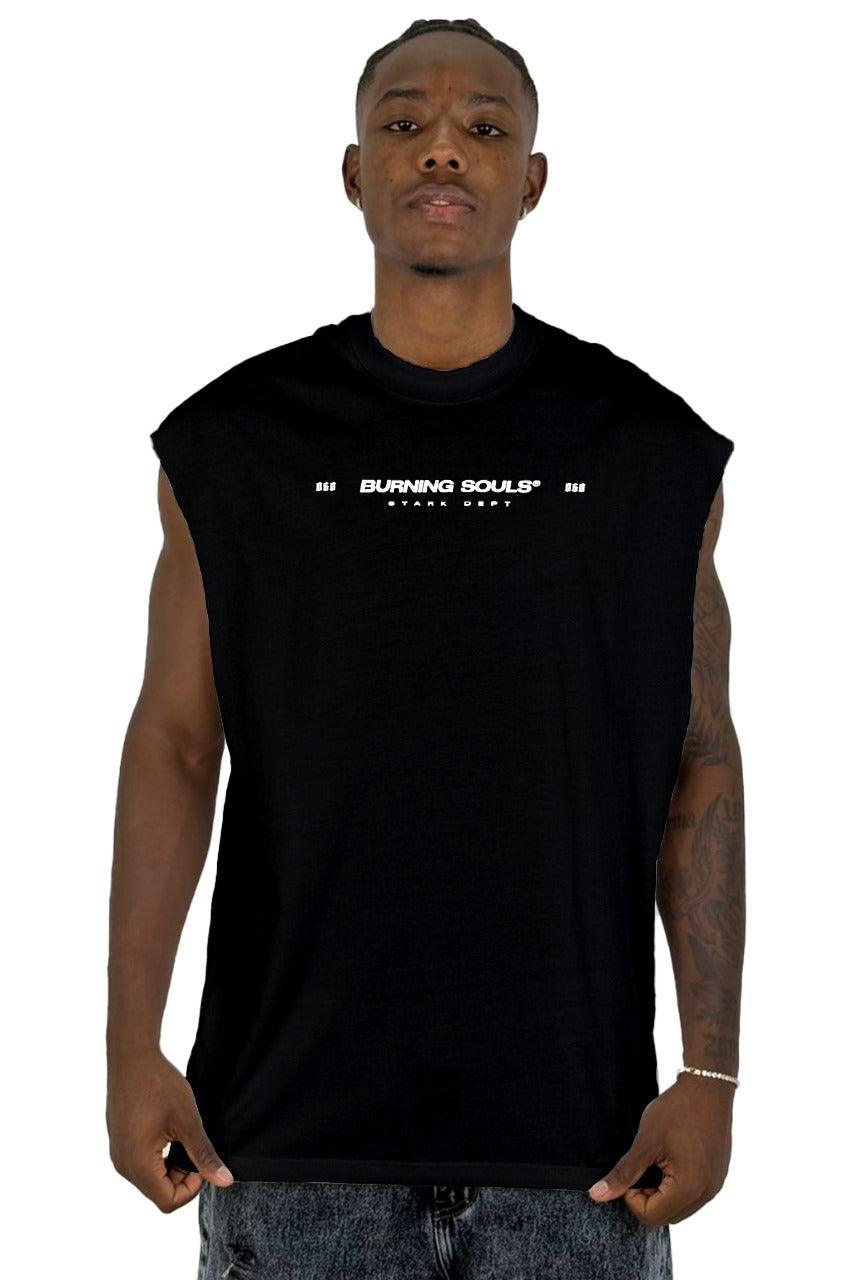 Camisilla Negra Burning Souls Alto Gramaje