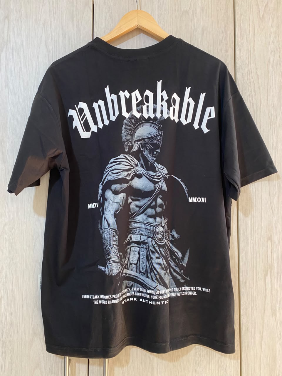 Oversize Negra Unbreakable Gladiador Alto Gramaje