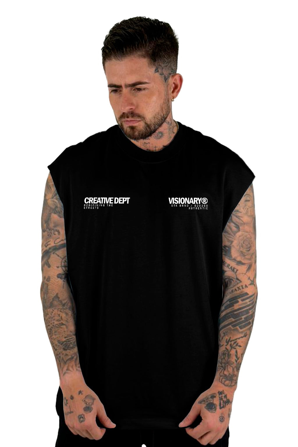 Camisilla Negra Visionary Alto Gramaje