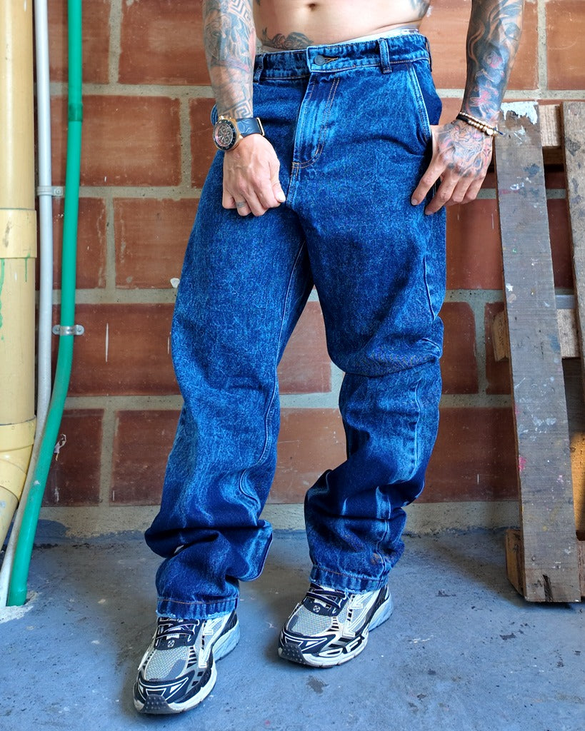 Jean baggy Clasico Amarre Blue