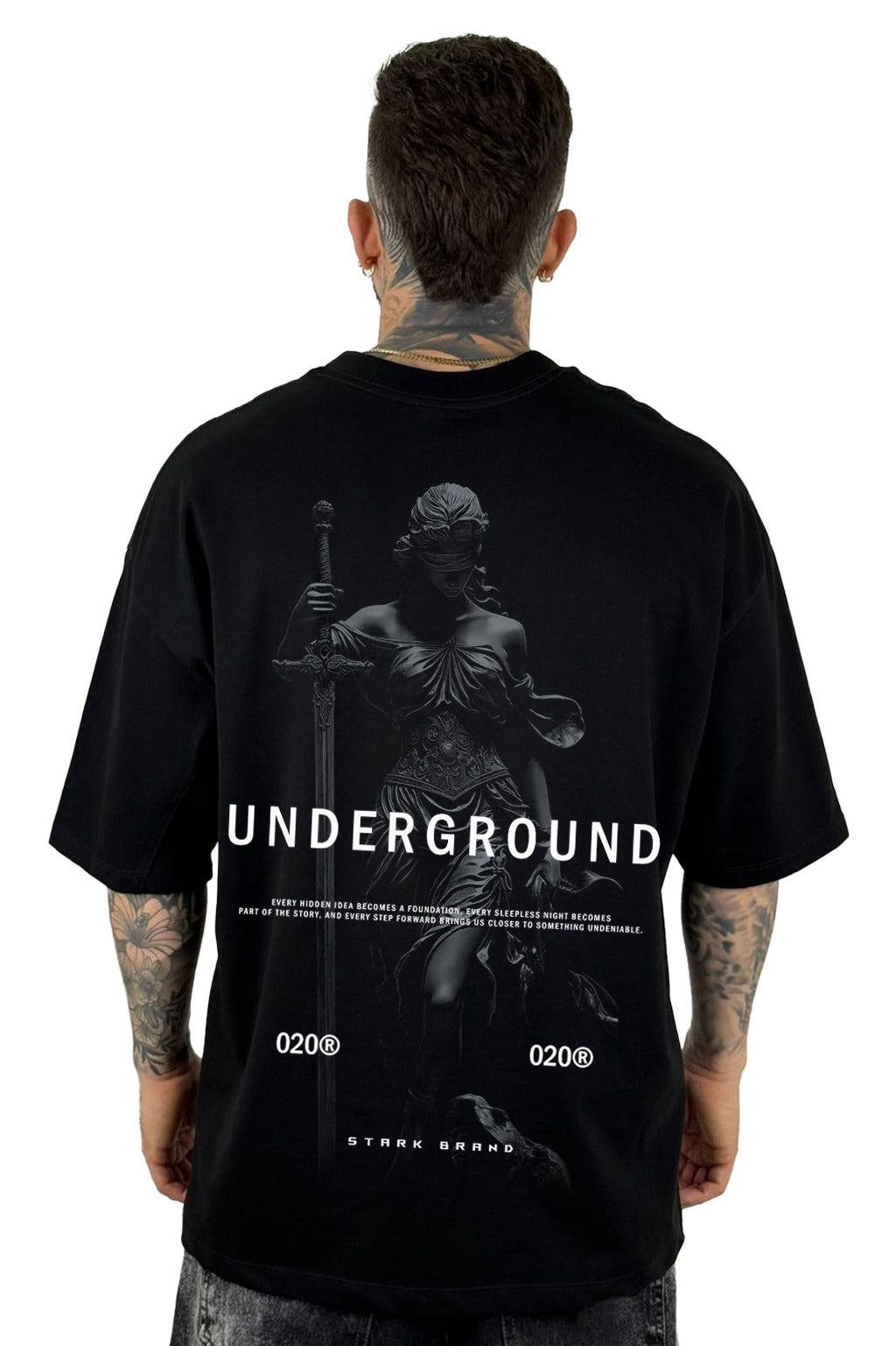 Oversize Negra Underground 020 Alto Gramaje