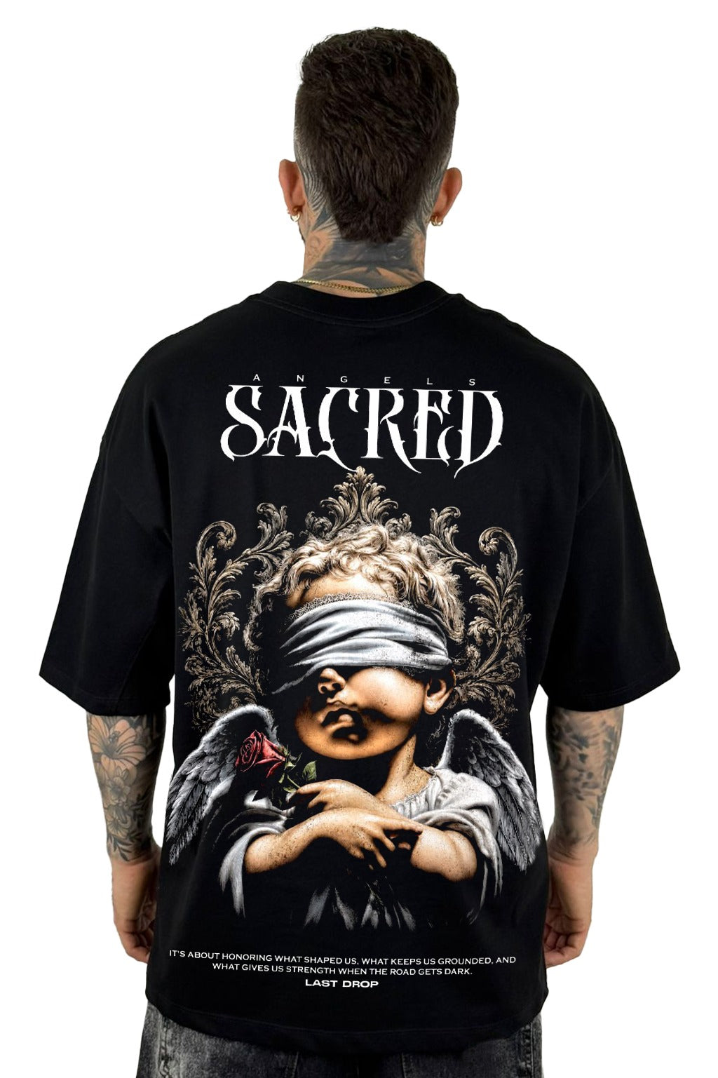 Oversize Negra Boy Angels Sacred Alto Gramaje