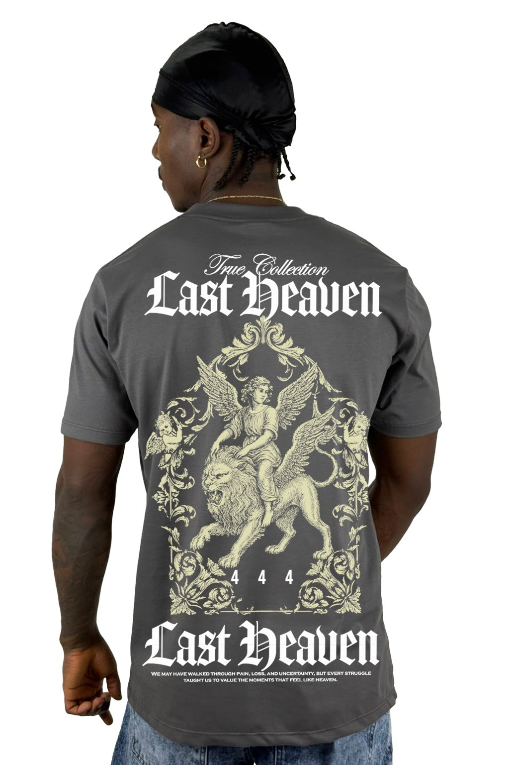 Camiseta Gris Oscruro Last Heaven Alto Gramaje