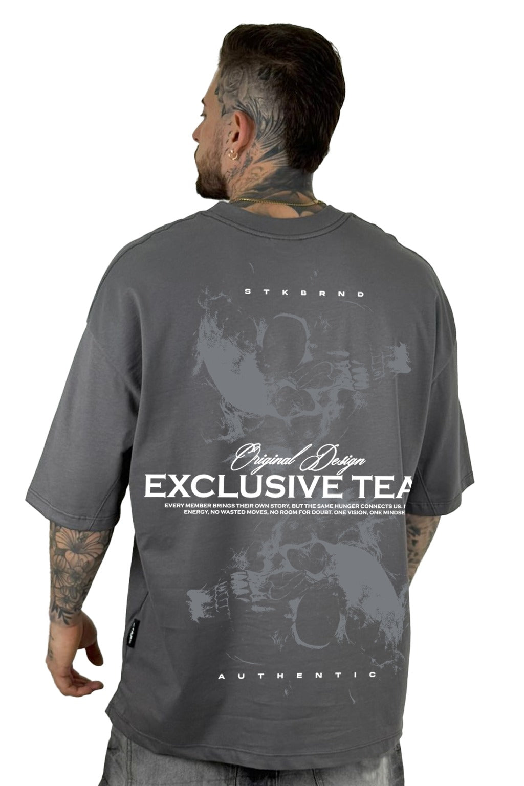 Oversize Gris Oscuro Exclusive Team Alto Gramaje