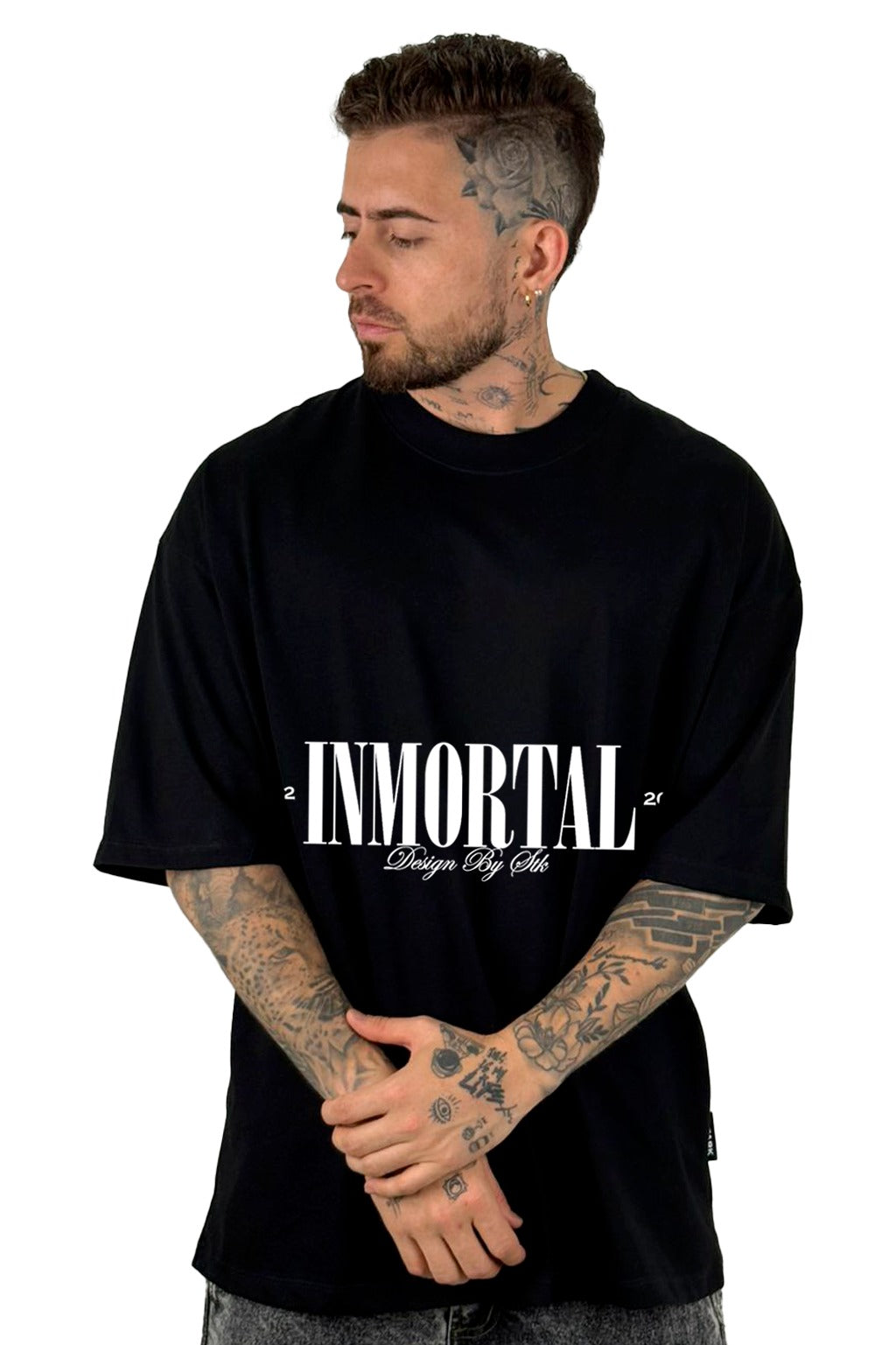 Oversize Negra INMORTAL 0220 Alto Gramaje