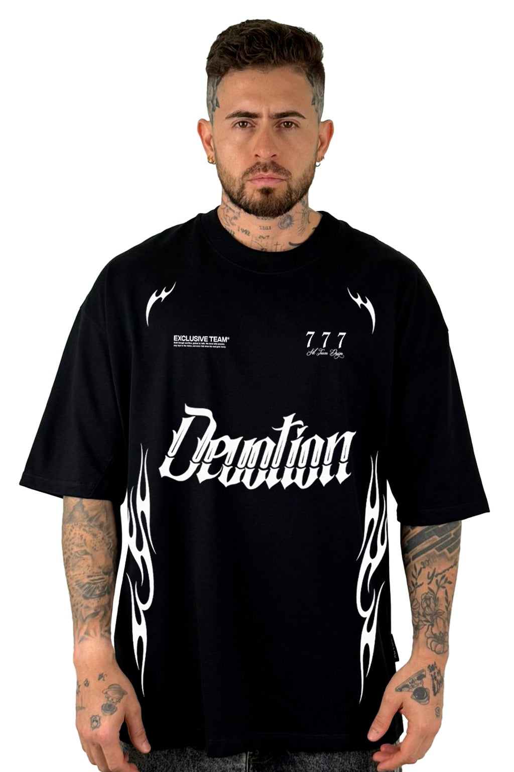 Oversize Negra Devotion 777 Alto Gramaje