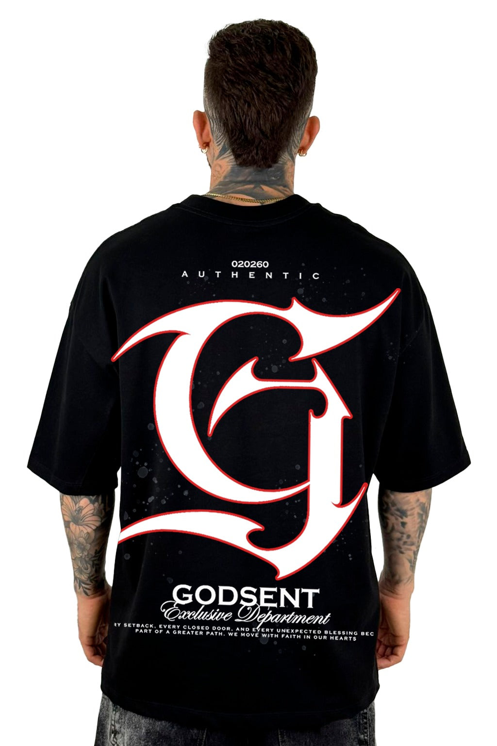 Oversize Negra Godsent Alto Gramaje