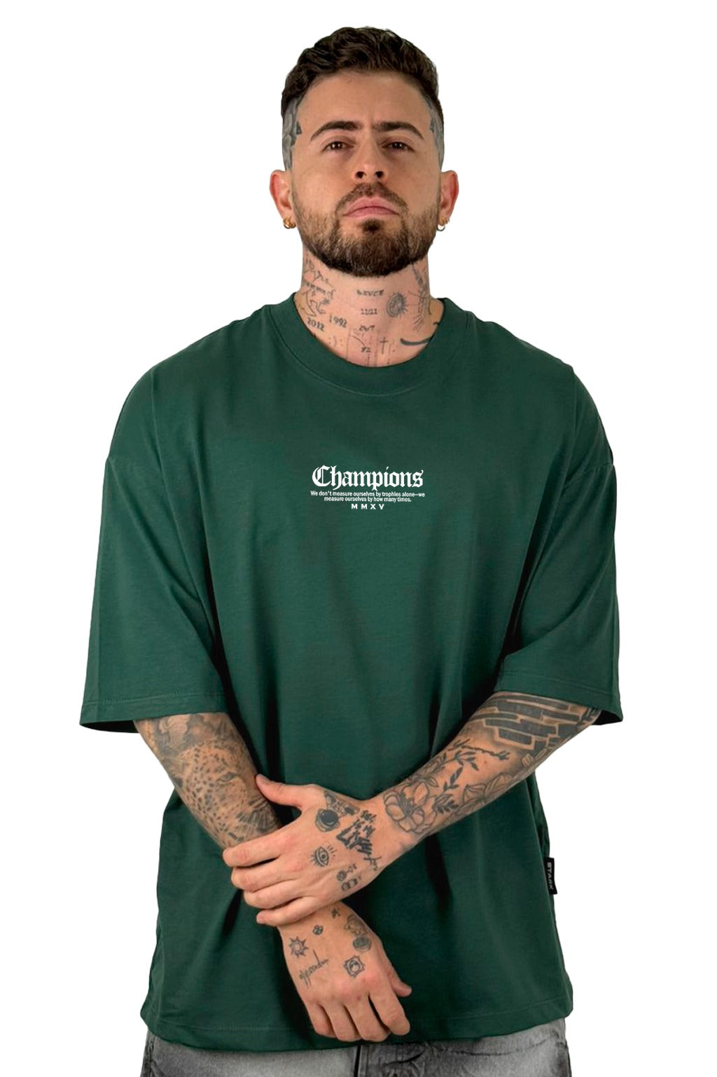 Oversize Verde Champions Gladiador Alto Gramaje