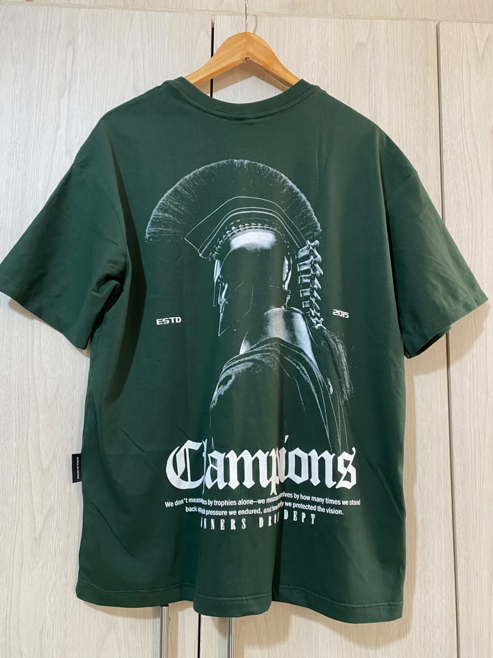 Oversize Verde Champions Gladiador Alto Gramaje