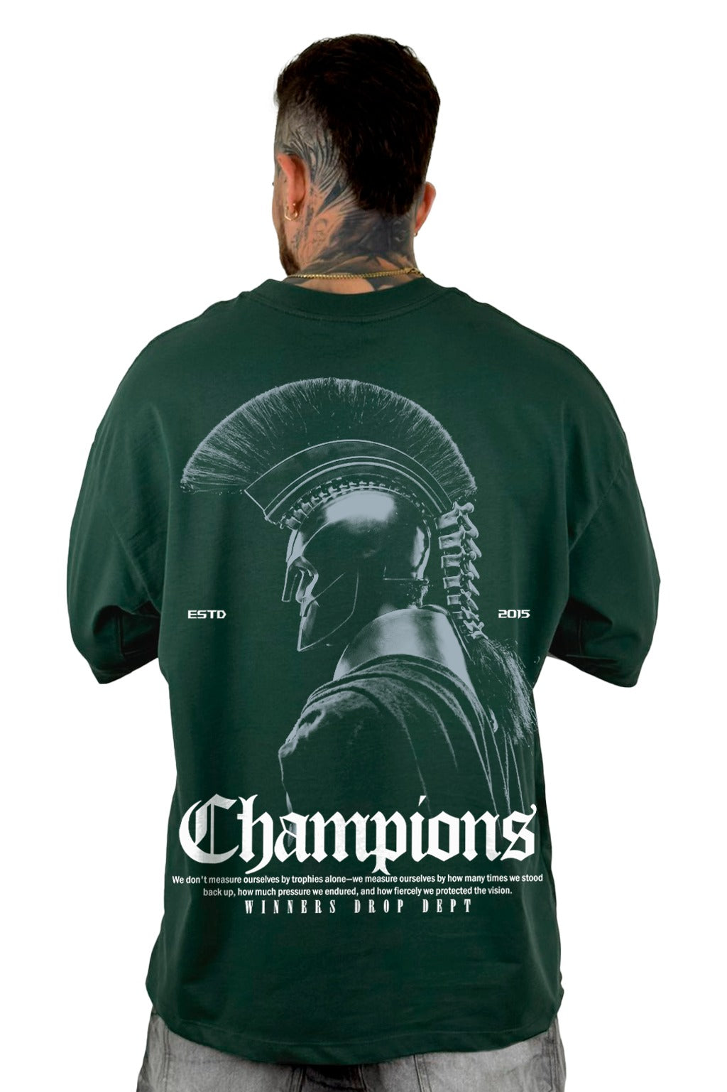 Oversize Verde Champions Gladiador Alto Gramaje