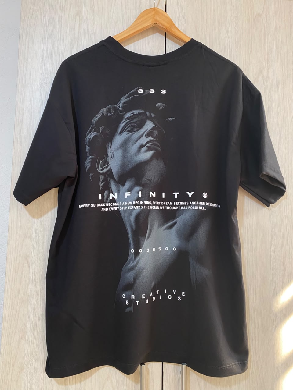 Oversize Negra Infinity 333 Alto Gramaje