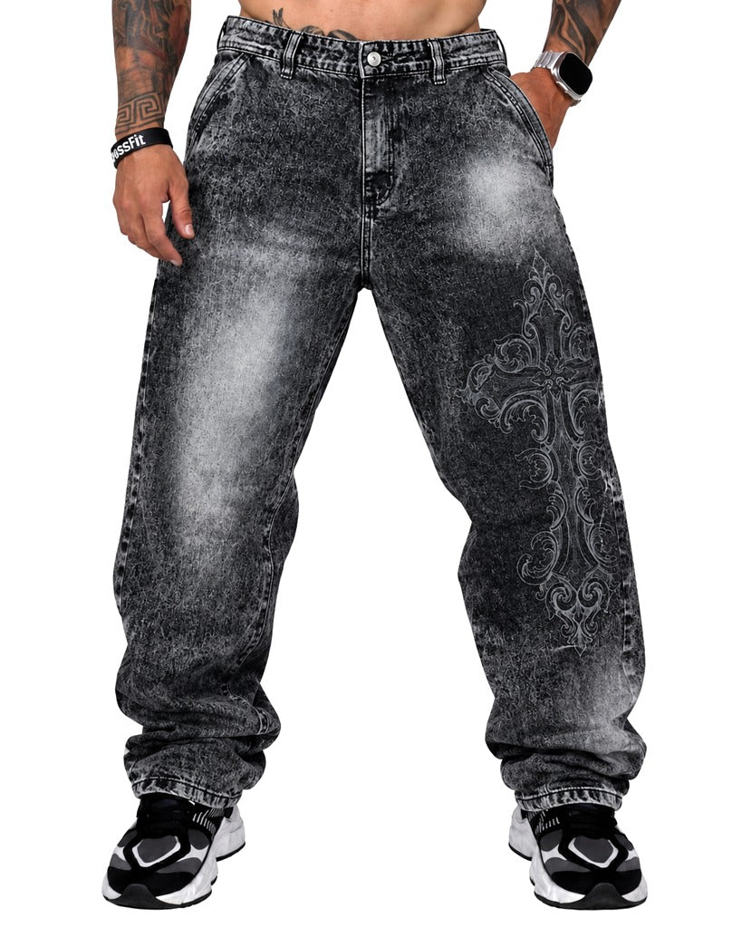 Jean Baggy Negro Clasico Cruz