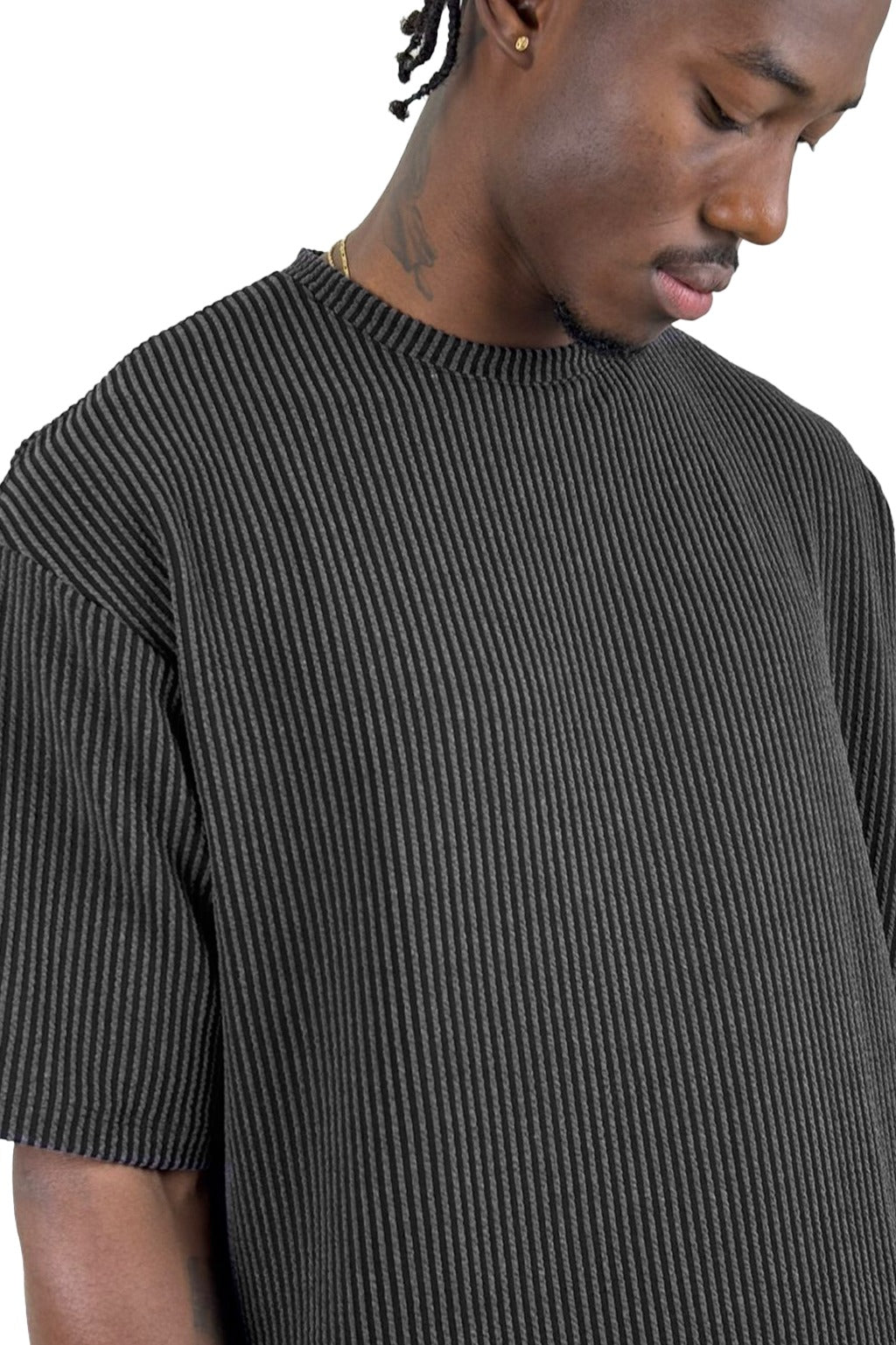 Over negra Texturizada lineas