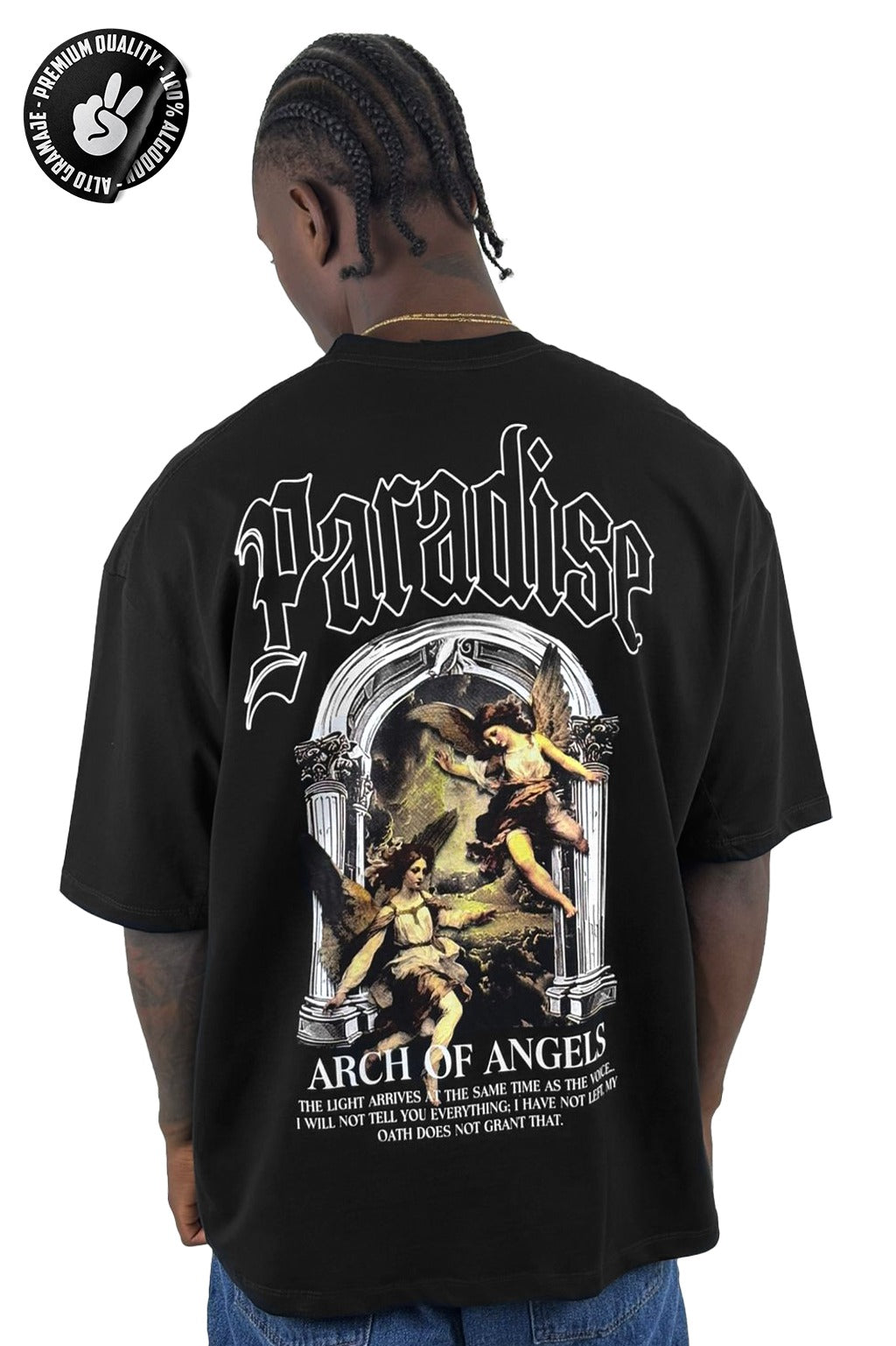 Oversize alto gramaje negra Paradise