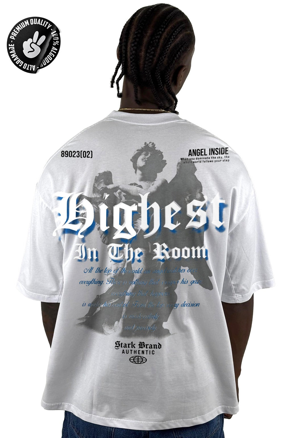 Oversize alto gramaje blanca angel highest