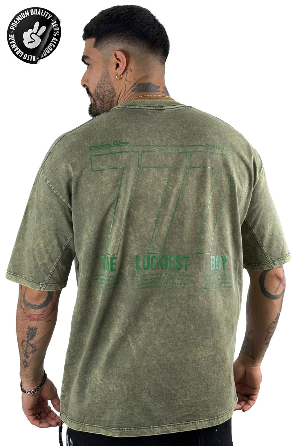 Oversize verde 777 sky Alto Gramaje