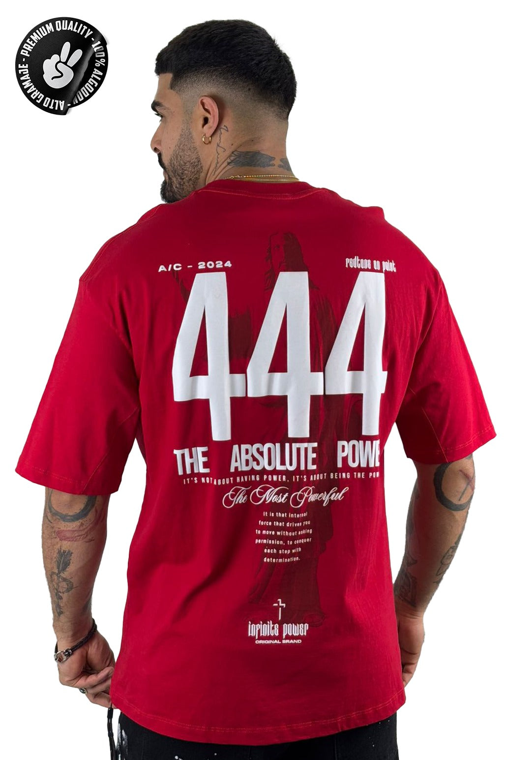 Oversize roja god 444 Alto Gramaje