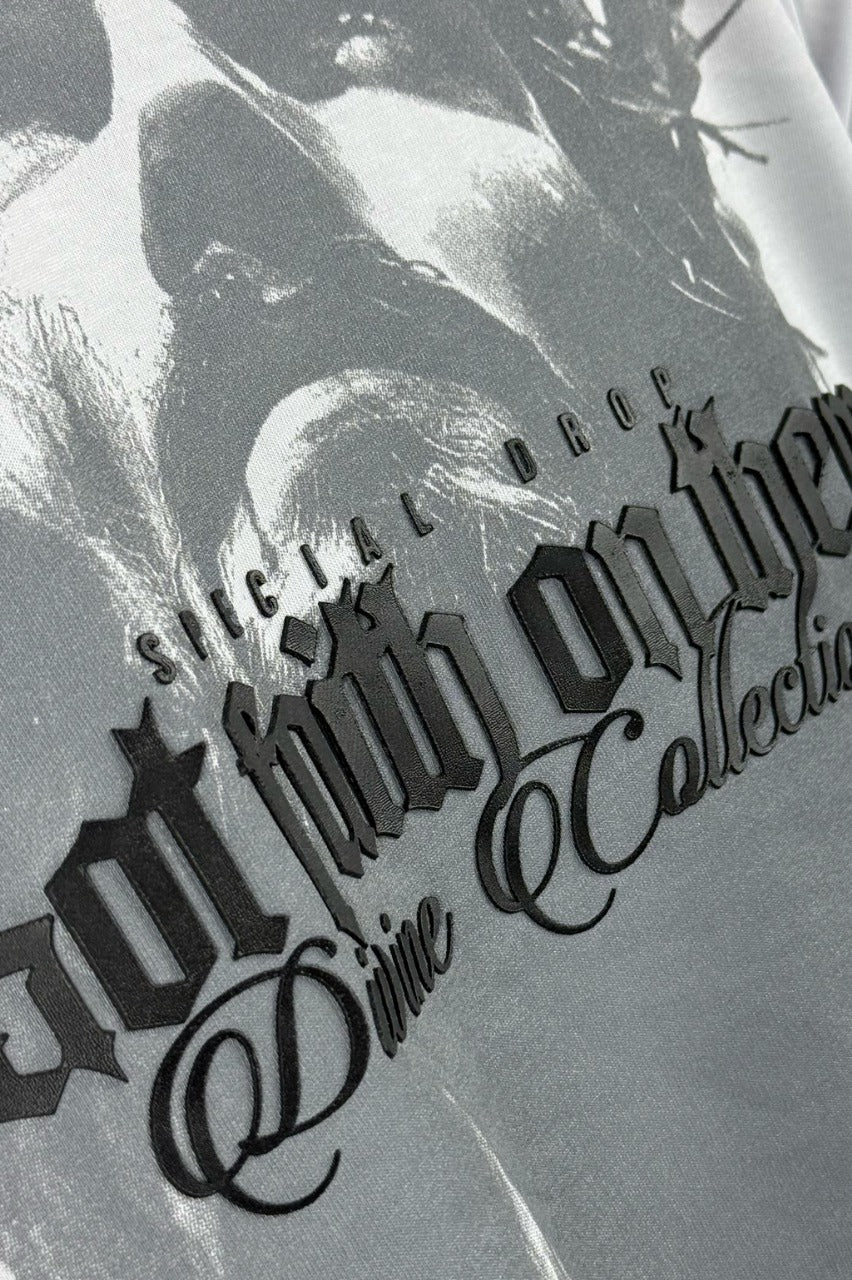 Oversize Blanca Got Faith Alto Gramaje