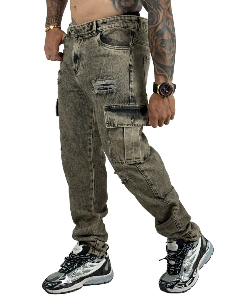 Jean Regular Bolsillos Amarillo 2503-2