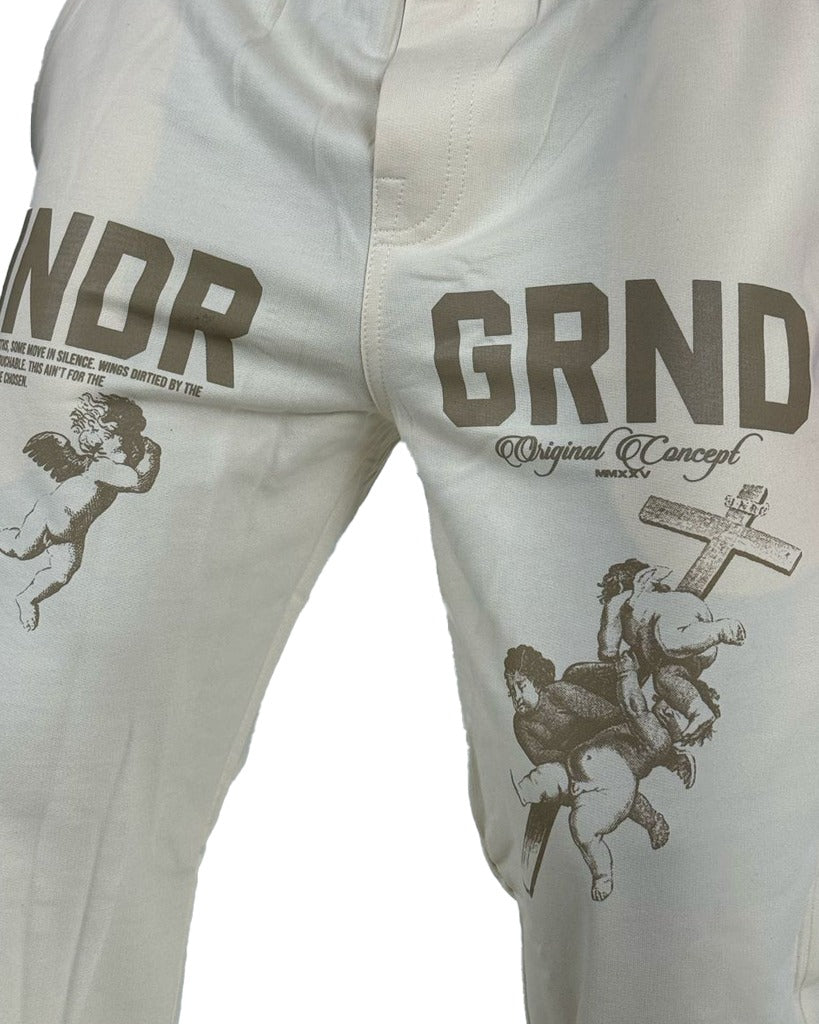 Sudadera Crema Undr grnd