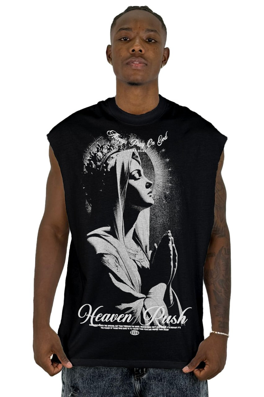Camisilla Negra Heaven Rush Virgen