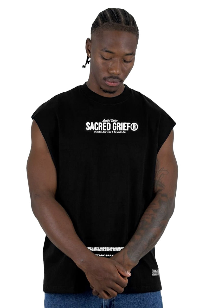 Camisilla Negra Sacred Grief Alto Gramaje