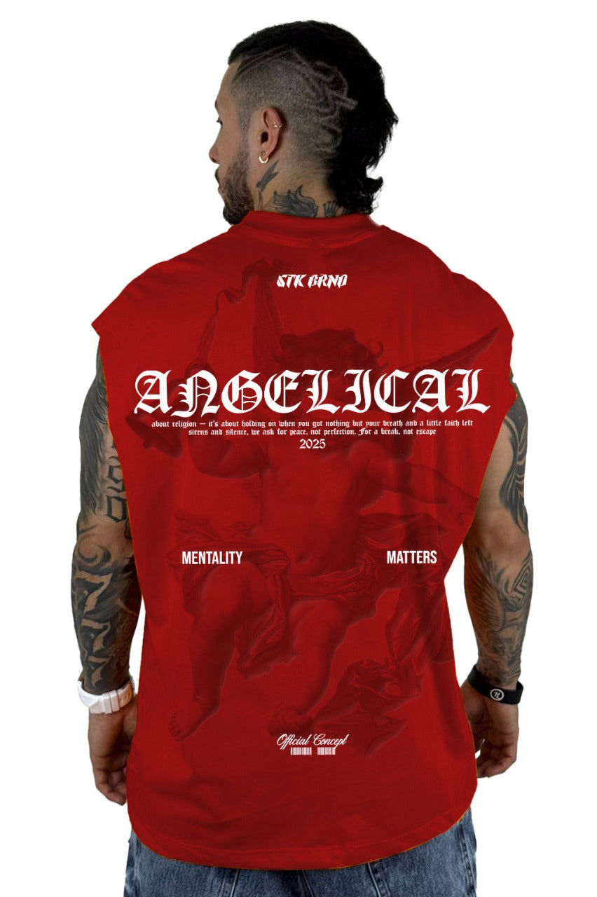 Camisilla Roja Angelical Alto Gramaje