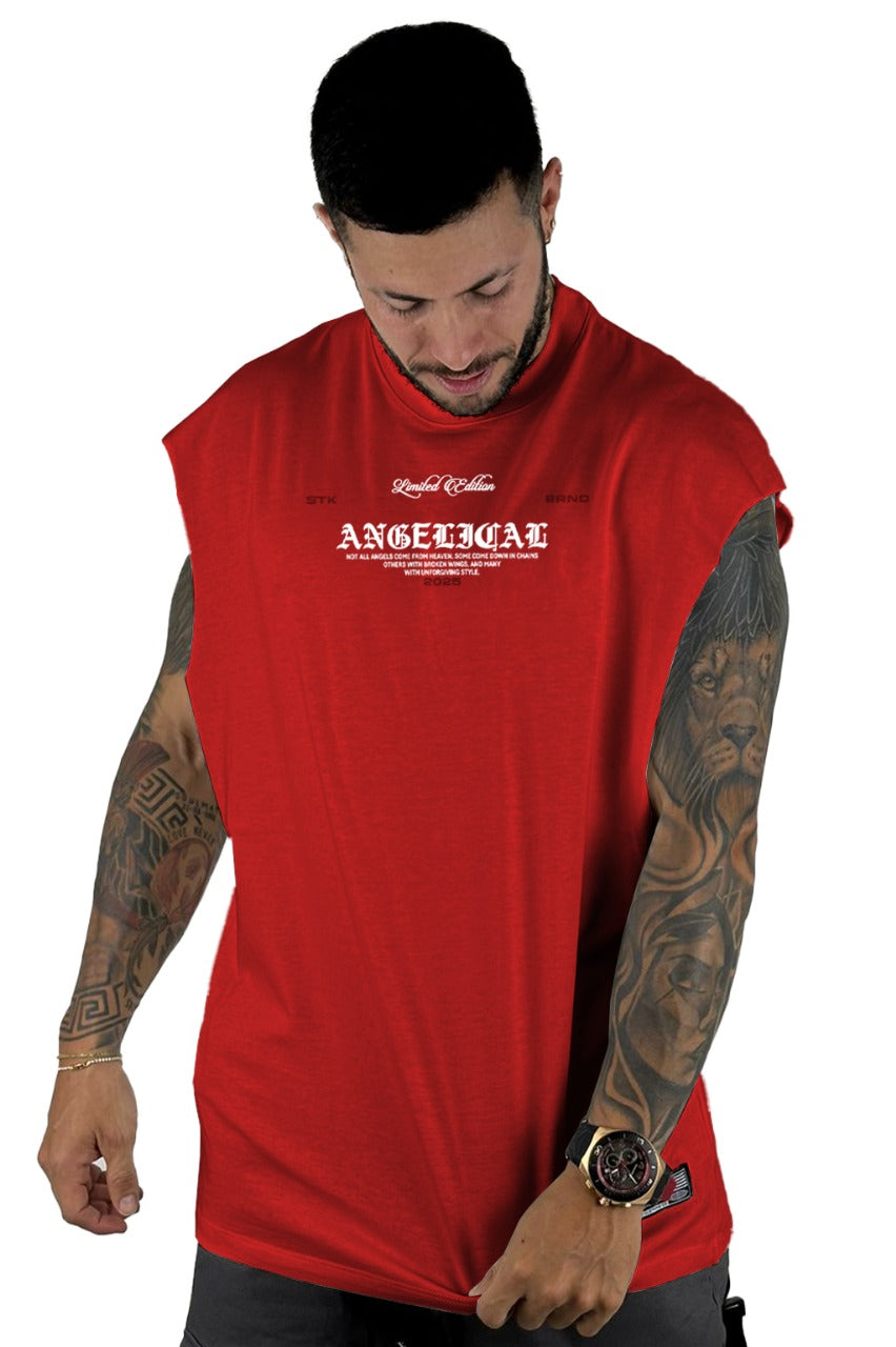 Camisilla Roja Angelical Alto Gramaje