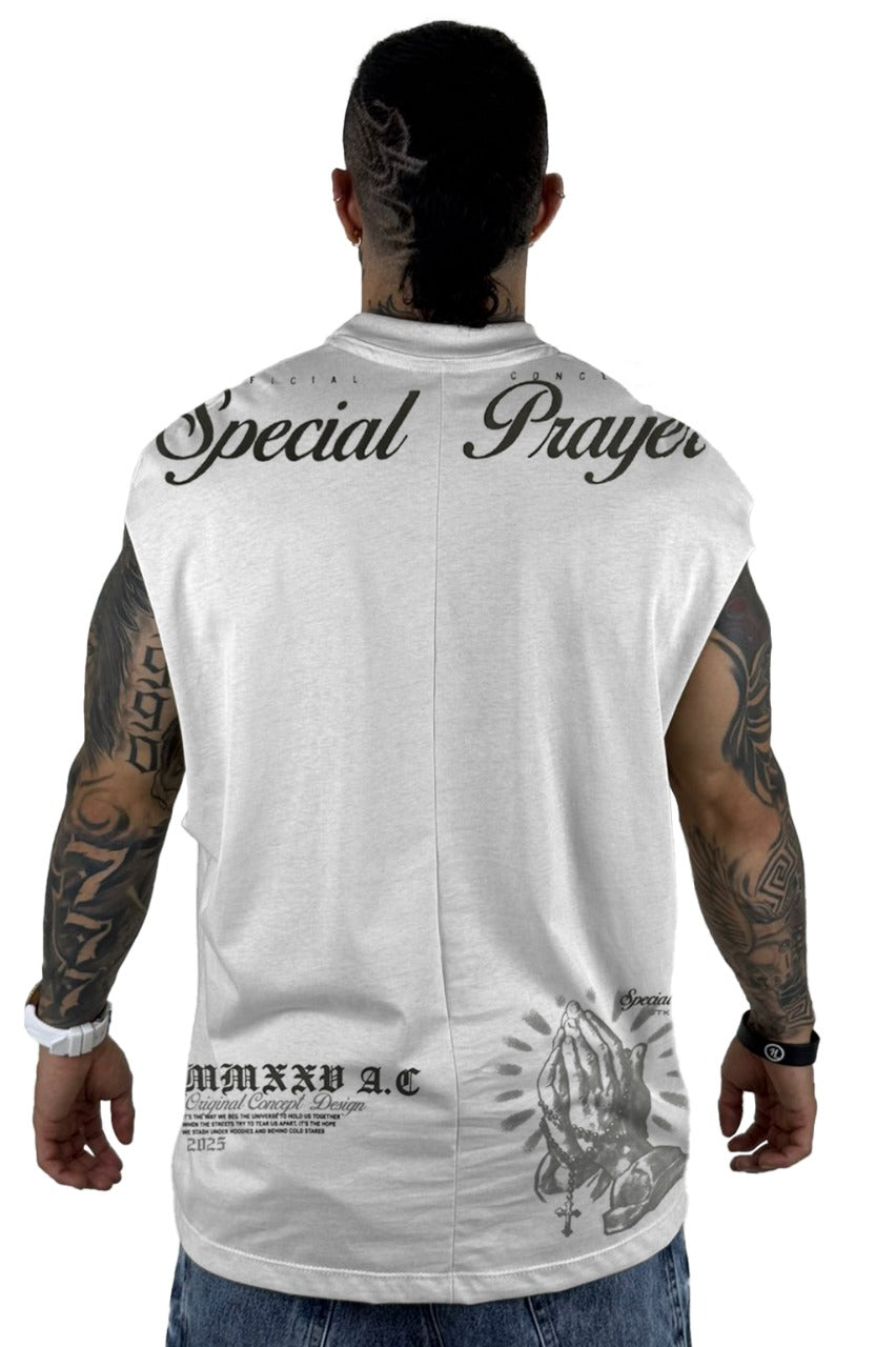 Camisilla Blanca Especial Prayer Alto Gramaje