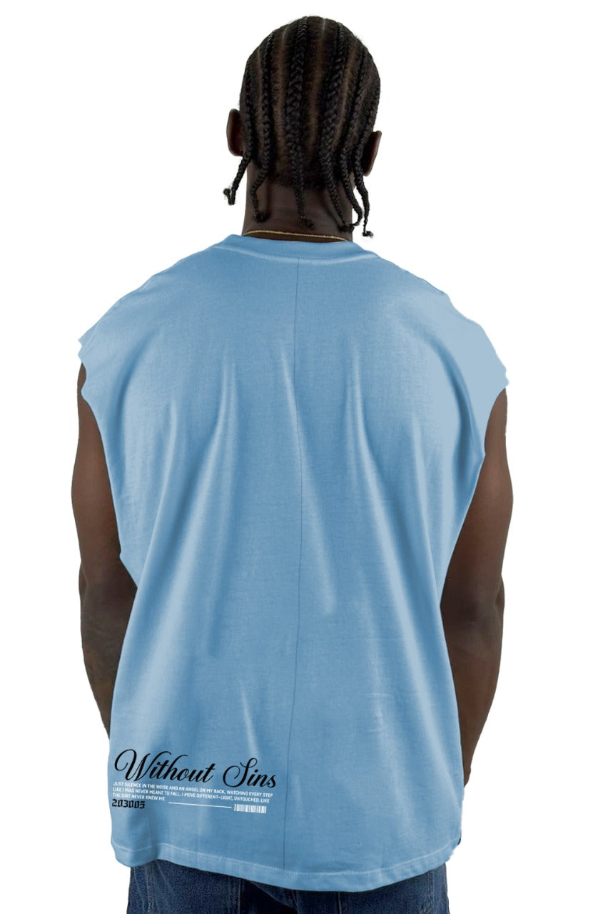 Camisilla Azul Without Sins Alto Gramaje