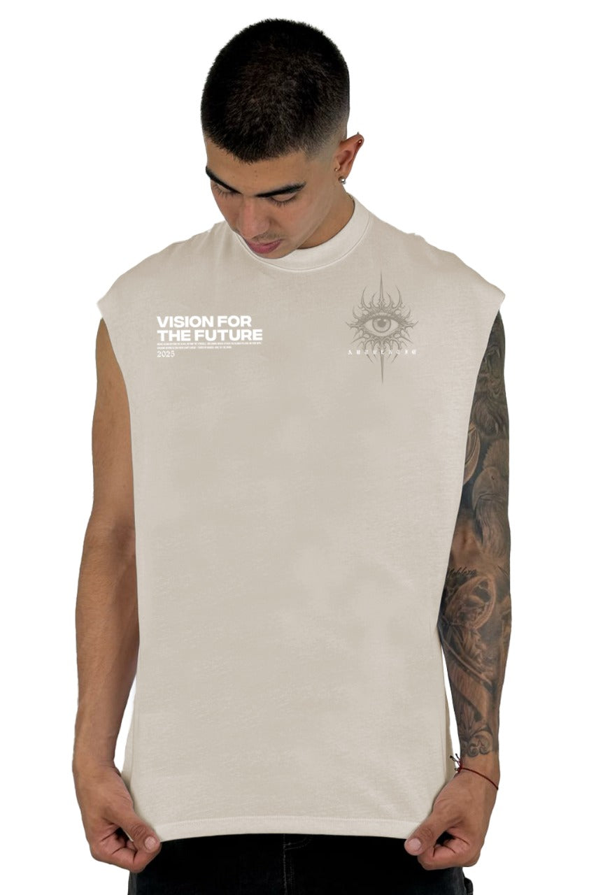 Camisilla crema Vision For The Future Alto Gramaje