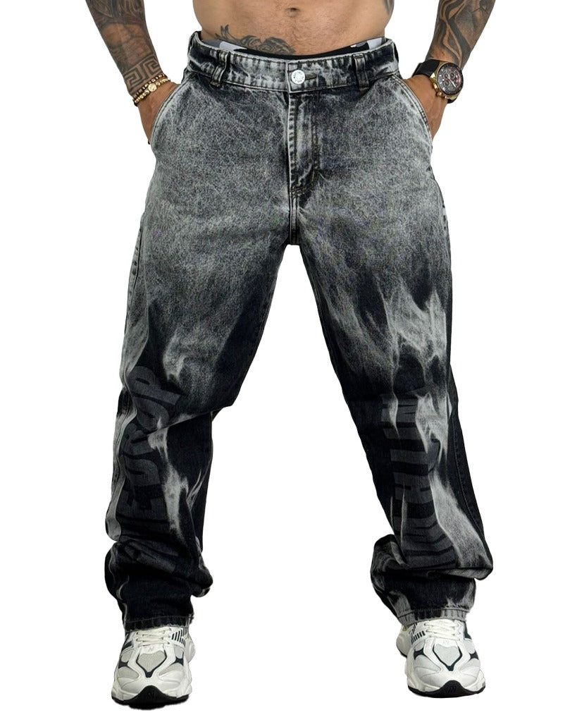 Jean Baggy Clasico Negro Laser Divine Drop 005