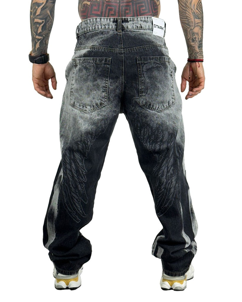 Jean Baggy Clasico Negro Laser Divine Drop 005