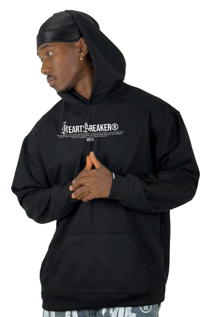 Buzo Capucha negro Heart Breaker