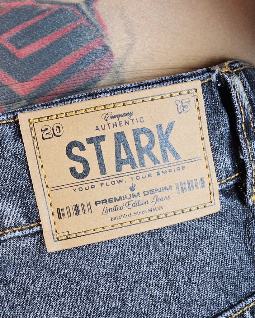 Jean Baggy Clasico Negro Big+Samblast Blanco 0015