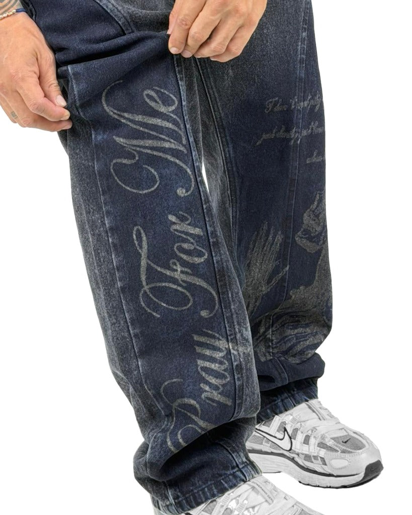 Jean Baggy corte pray for me