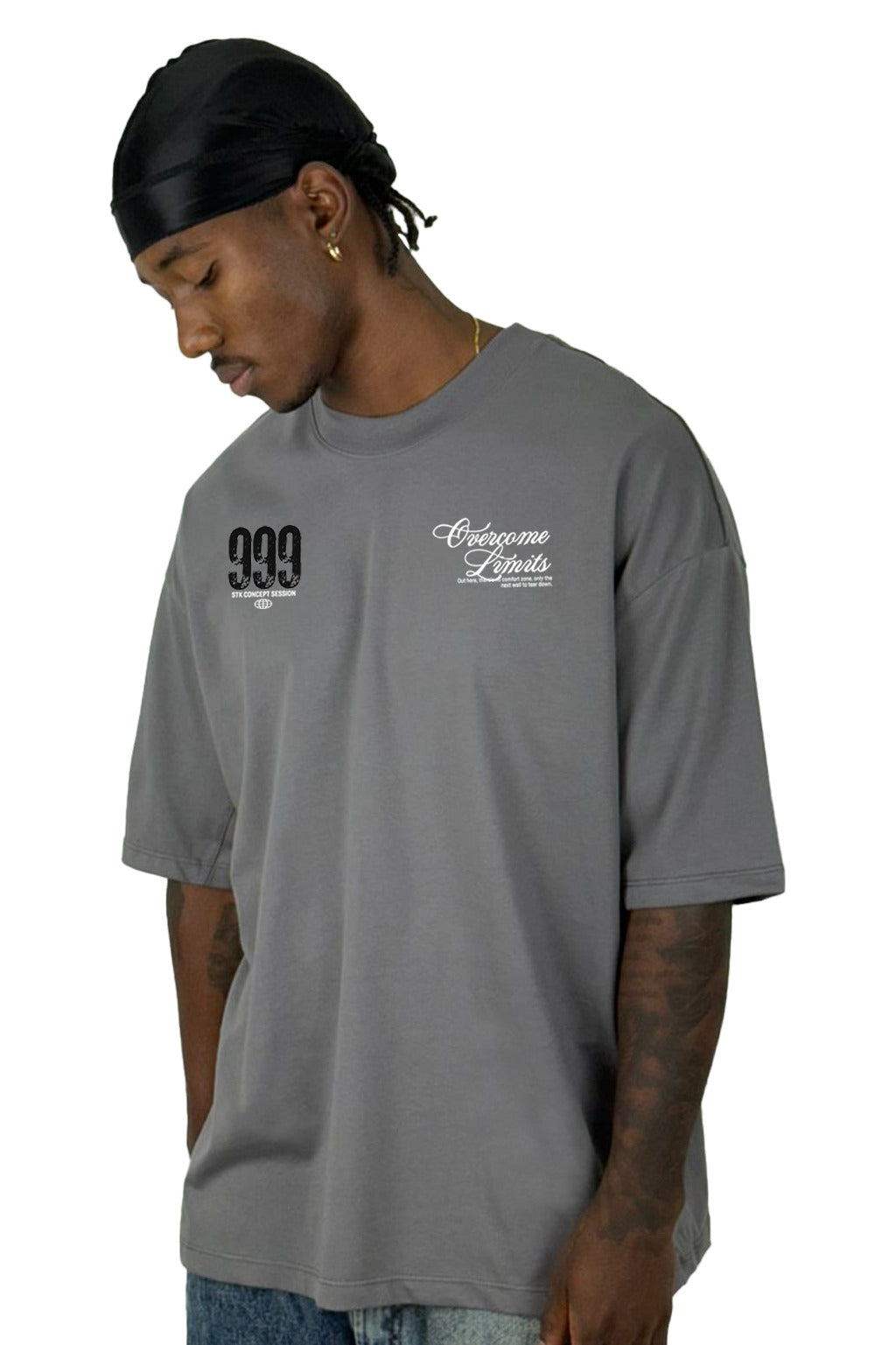 Oversize Gris 999 Overcome Limits alto gramaje